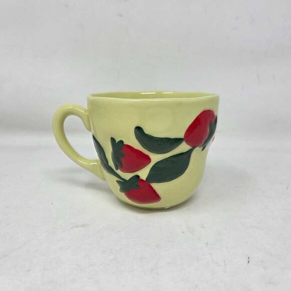 New Anthropologie Foster Icon strawberry stonewear mug - Picture 4 of 8